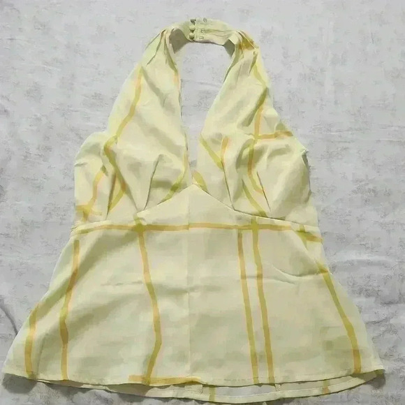 BANANA REPUBLIC PLEATED HALTER TOP - Picture 3 of 8